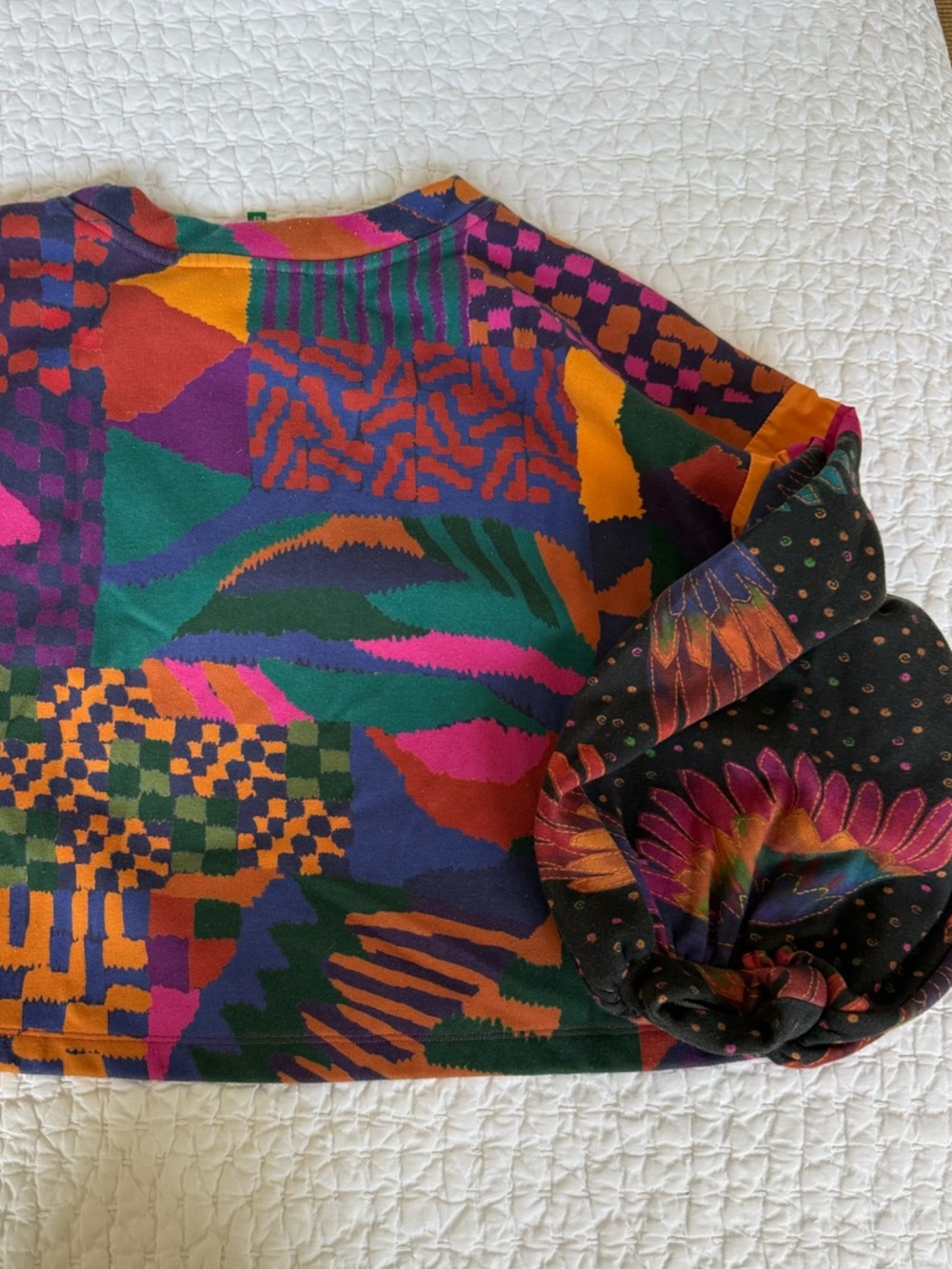 FARM Rio Patchwork Cropped Sweatshirt - Multicolor - Picture 4 of 12